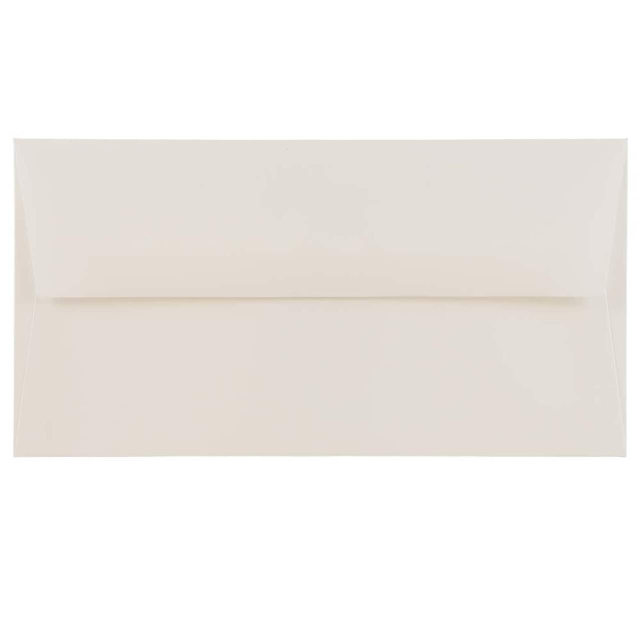 JAM Paper 3.825" x 7.5" Bright White Wove Monarch Strathmore Invitation Envelopes, 50ct.